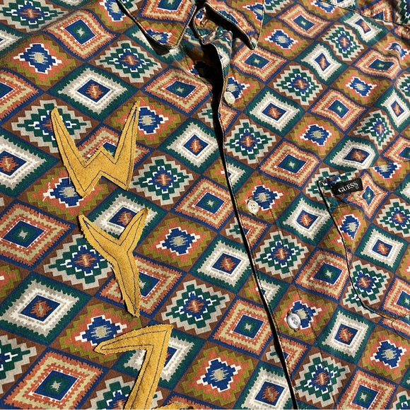 Vintage guess button up western upcycle - Picture 4 of 4